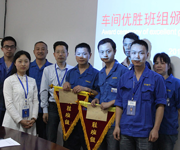 推行6SRQA月考评制度，百博网页版登录入口车间管理水平再上新台阶